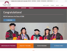 Tablet Screenshot of mccn.edu